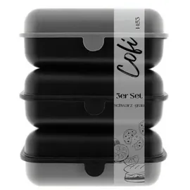 COFI 1453 Lunchbox 1453 3-tlg. grau/schwarz