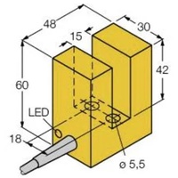 Turck Induktiver Sensor SI15-K30-Y1X