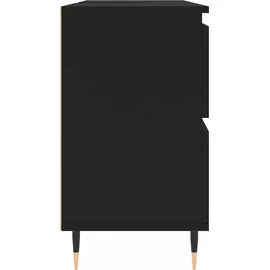 vidaXL Badezimmerschrank 80 x 60 cm Schwarz
