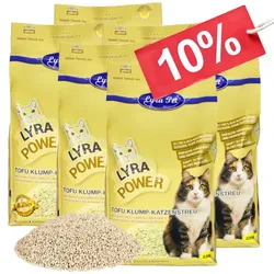 15 kg Lyra Pet® Tofu Katzenstreu klumpend