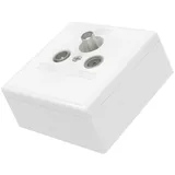 Hama Skitu Durchgangsdose, 10 dB, 4in1