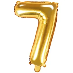 Folienballon gold Zahl 7