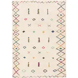 benuta pop Waschbarer Kurzflor Teppich Mara Multicolor 200x300 cm Gots, waschbar, Teppiche - Bunter Teppich für Wohnzimmer