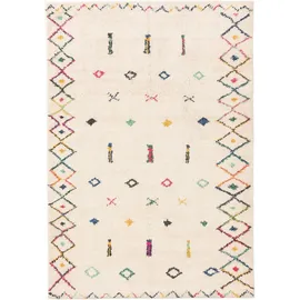 benuta Kunstloft Teppich, Mehrfarbig, Textil, Orientalisch, Rechteckig, 200x1 cm, Gots, waschbar, Teppiche & Böden, Teppiche