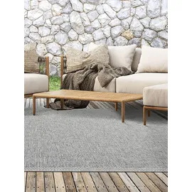 The CarPET »Calgary« rechteckig 1 mm Höhe moderner robuster In und Outdoor Teppich, grau