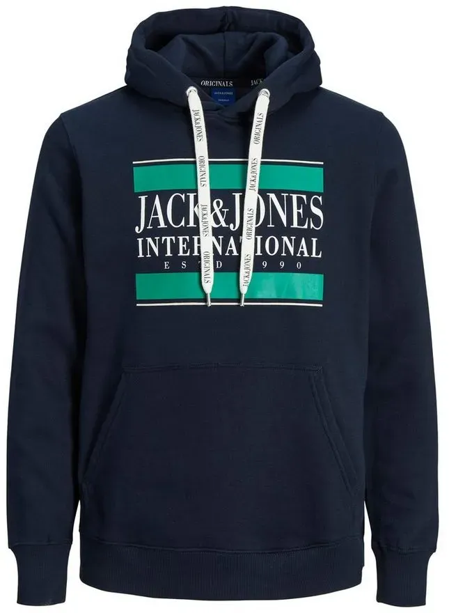Jack & Jones Hoodie Kapuzensweatshirt International Hoody mit Kapuze blau M