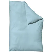 schlafgut Woven Satin Blau 200 x 200 cm
