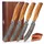 Wakoli Steakmesser 12,5 cm 4-tlg. Olivenholz