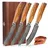 Wakoli Steakmesser 12,5 cm 4-tlg. Olivenholz