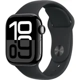 Apple Watch Series 10 GPS + Cellular 42 mm Aluminiumgehäuse Sportarmband schwarz S/M