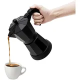WAPHOERTE 300ml Espressokocher Elektrisch, Elektrischer Mokka Maschine, Edelstahl Espressokocher mit Separatem Boden