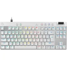 Logitech G PRO X TKL Rapid, weiß/silber, Magnetic Analog, USB, US (920-013242)