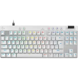 Logitech G PRO X TKL Rapid, weiß/silber, Magnetic Analog, USB, US (920-013242)
