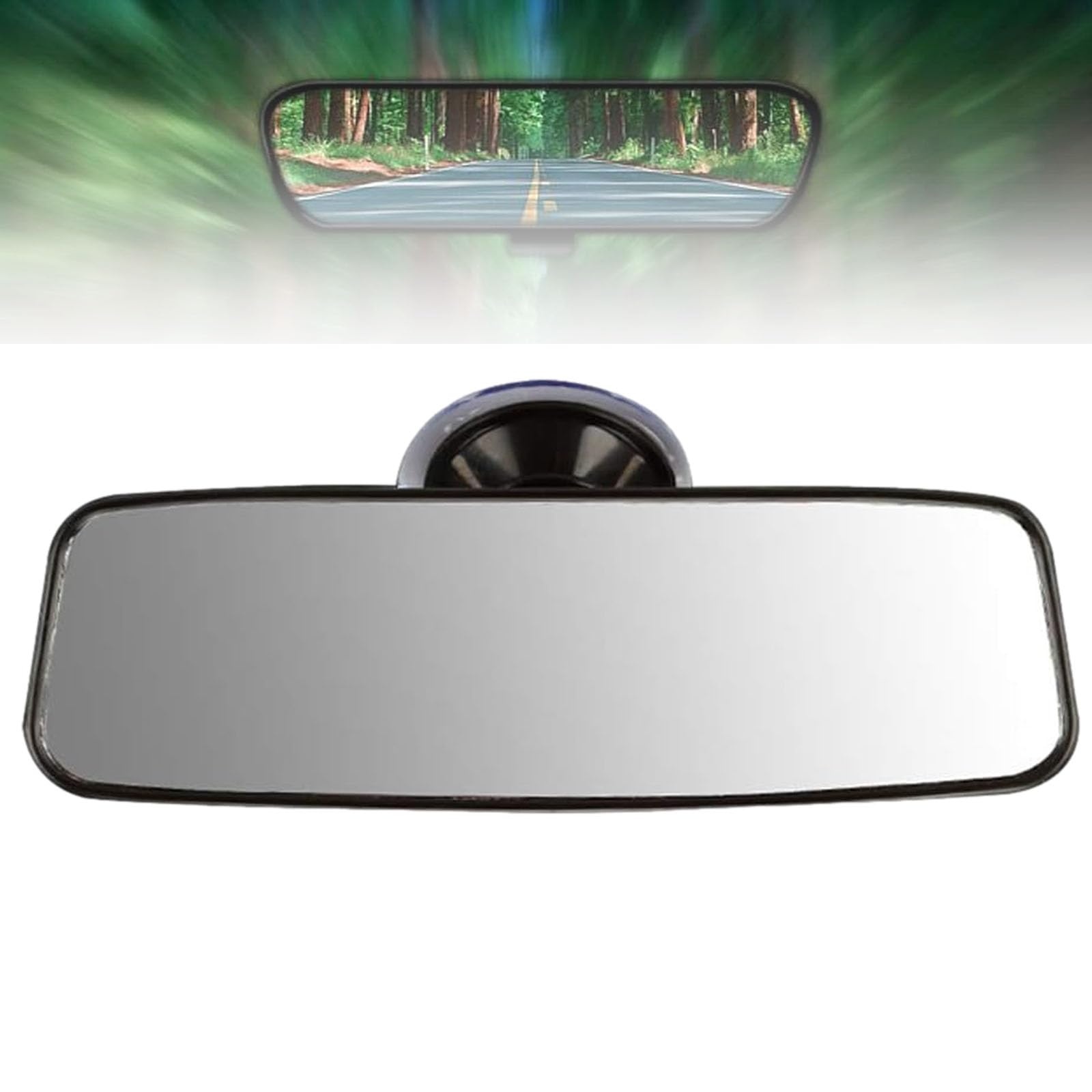 Car Interior Rear View Mirror, Universal Auto Spiegel für Auto, Blendschutz Auto Innenspiegel, Innenspiegel Auto mit Weiß Flacher Glas Large Vision, Interior Rear View Mirror, Car Interior Mirror