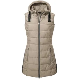 G.I.G.A. DX Damen Steppweste mit abknöpfbarer Kapuze/Funktionsweste in Daunenoptik GW 5 WMN QLTD VST, hellbeige, 38, 41774-000