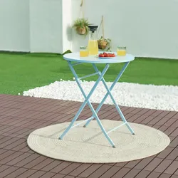 Klapptisch Sande Stahl 71xØ62 cm Himmelblau