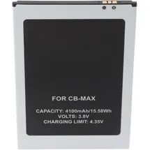 AccuCell Li-Polymer-Akku 4100mAh 3.8V für Cubot Max, Umax Smartphone, Cubot Umax