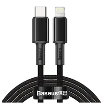 Baseus High Density Braided Cable Type-C to Lightning PD, 20W 2m (Black)