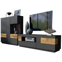 OTTO home Trendmanufaktur "SILKE", 2-tlg. (anthrazit Matera/votaneichefarben (22829867)