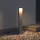 doporro Außenleuchte Aluminium/Edelstahl/Glas 10x6x60 cm IP65 wetterfest 6W 3000K Sandgrau dunkel