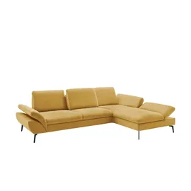 Lounge Collection Eckcouch Flachgewebe 314 cm Gelb