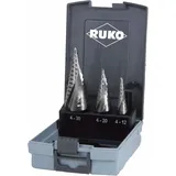 Ruko Ruko, Stufenbohrersatz Gr.0/9, 3-teilig in Kunststoffkassette
