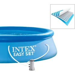 Intex Familienpool Pool Set 366x76 cm Kinderpool Schwimmbecken mit Filteranlage