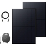 Anker SOLIX Balkonsolarsystem 820W 23% Effizienz Glattes schwarzes Design WLAN