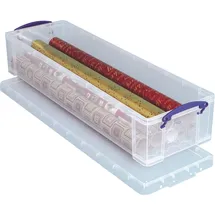 Really Useful Box Aufbewahrungsbox 80 x 25,5 x 15,5 cm 2-tlg. transparent