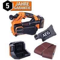 AEG 18V Akku-Bandschleifer BHBS18-75BL Set Brushless Schleifmaschine Schleifer 1x