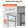 Vevor Gasto Arbeitstisch 915 x 610 x 864 mm, Edelstahltisch mit 3 Ebenen & Rollen & Höhenverstellbaren Ablagen Belastbarkeit Top 227 kg & 2 Unterablagen je 191 kg Vorbereitungstisch für Restaurant