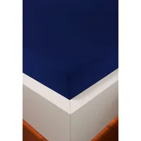 Bellana jersey Royal jersey Spannbetttuch Blau, 180-200 x 200-220