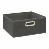 5five simply smart 5five - stoffkorb 31x15cm mix n modul" dunkelgrau meliert