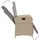 vidaXL Gartensessel 58,4 x 32,2 x 58,4 cm beige 2 St.