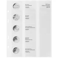 Lindner MU20E19 Multi collect Vordruckblatt für 20 Euro-Silbermünzen Bundesrepub