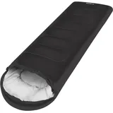 TRIZAND 21084 2-in-1-Schlafsack, 210 cm, schwarz - Schwarz/Grau