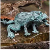 bronZartes Gartenfigur Bronzeskulptur "Froschpaar" als Wasserspeier