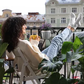 Relaxdays Blumentopf Halter 20 x 21 x 26 cm Schwarz