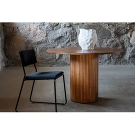 VCM Esstisch Bianca Ø 110 cm Walnussfarben