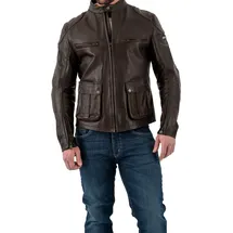 Rokker Goodwood Lederjacke Braun M