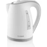 Hyundai Wasserkocher VK 107 G mit 1,7 Liter Volumen und 2200 Watt HYUVK107G - Weiß