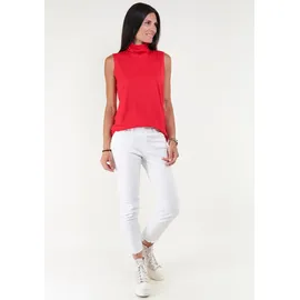 Seidel Moden Tanktop SEIDEL MODEN, Damen, Gr. 50, rot, Jersey, Obermaterial: 95% Viskose, 5% Elasthan, unifarben, figurumspielend hüftbedeckend, Rundhals, Tops Tanktop, MADE IN GERMANY