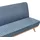 Beliani Schlafsofa Stoff 2-Sitzer Blau