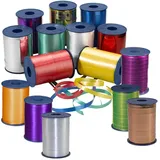 Präsent Geschenkband AMERICA matt silber 10,0 mm x 250,0 m