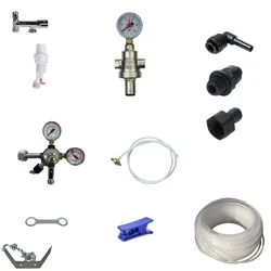 Anschlußpaket für Auftisch Anlage Sprudel Tafelwassergerät OHNE CO2 OHNE Filter