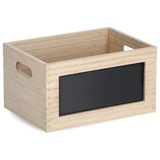 Hti-Living Allzweckkiste mit Tafel Holz