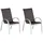 Merxx Amalfi Stapelsessel 56 x 76 x 97 cm schwarz 2 St.