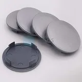 5 x Nabenkappen Nabendeckel Felgendeckel 64,0-57,0 mm - silber