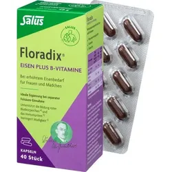 FLORADIX Eisen plus B-Vitamine Kapseln 40 St