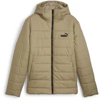 Puma Herren Laufjacke, ESS Hooded Padded Jacket, M beige M